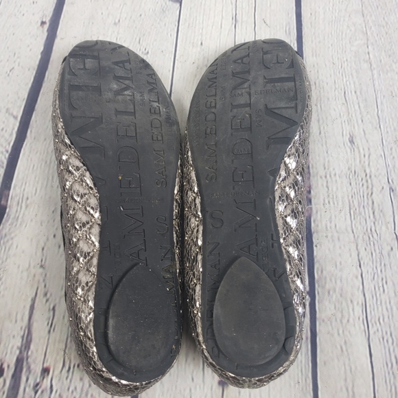 Sam Edelman Silver Metallic Flat shoes - Picture 5 of 8